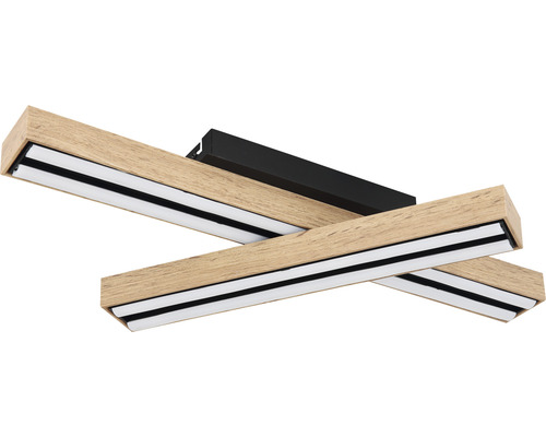 Deckenleuchte mit Holzoptik und LED
