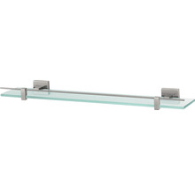 Glasablage mit Halterung aus Metall