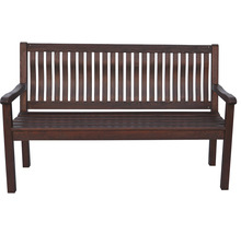 Holz Gartenbank mit Armlehne