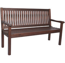 Holz Gartenbank mit Armlehnen