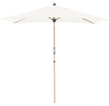 Rechteckiger Sonnenschirm mit Holzstiel