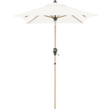 Sonnenschirm mit Kurbelmechanismus und hellem Bezug