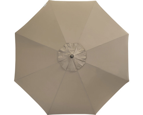 Draufsicht eines Sonnenschirms