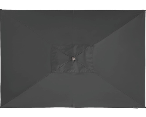 Draufsicht eines rechteckigen Sonnenschirms