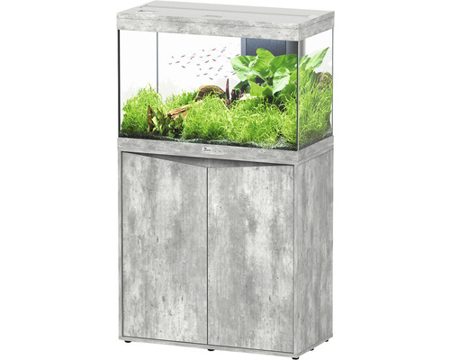 Aquariumkombination aquatlantis Splendid 145 inkl. LED-Beleuchtung, Filter, Unterschrank Steinoptik