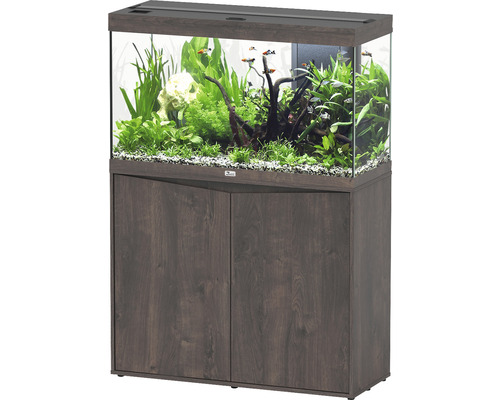 Aquariumkombination aquatlantis Splendid 200 inkl. LED-Beleuchtung, Filter, Unterschrank Wildeiche dunkel