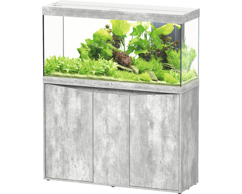 Aquariumkombination aquatlantis Splendid 240 inkl. LED-Beleuchtung, Filter, Unterschrank Steinoptik