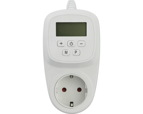 Weiße elektronische Zeitschaltuhr für Steckdosen