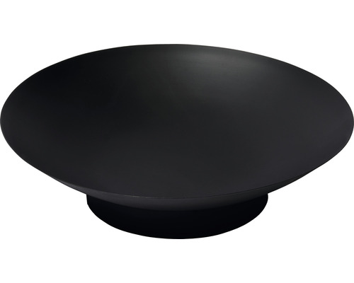 Design Feuerschale dobar Stockholm Ø 59 x H 14 Stahlblech schwarz hitzebeständig Feuerschale aus Stahl