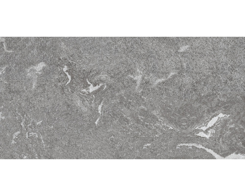 Feinsteinzeug Terrassenplatte Colosseo Grigioni 240 cm x 120 cm x 2 cm Graue Bodenfliese mit Marmormuster