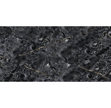 Feinsteinzeug Bodenfliese Dark Wave 60,0x120,0 cm grau glänzend rektifiziert-thumb-1