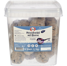 Eimer mit 30 Meisenknödel mit Beeren, 2,7 Kilogramm Vogelfutter