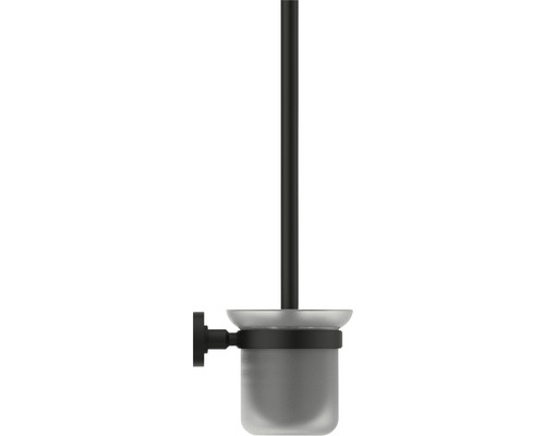 Wand-WC-Bürstengarnitur mit mattiertem Glasbehälter