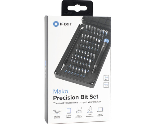 IFixit Mako Präzisions-Bit-Set mit 64 Bits und 4 mm Treiber