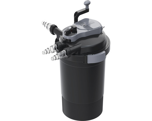 Druckfilter-Set HEISSNER FPU20000-00 inkl. integriertem UVC-Teichklärer 24 W Teichfilter zur Reinigung von Teichwasser
