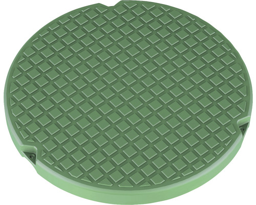 Runde Schachtabdeckung mit Rautenmuster