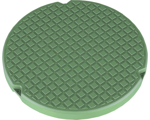 Runde Schachtabdeckung mit quadratischem Muster