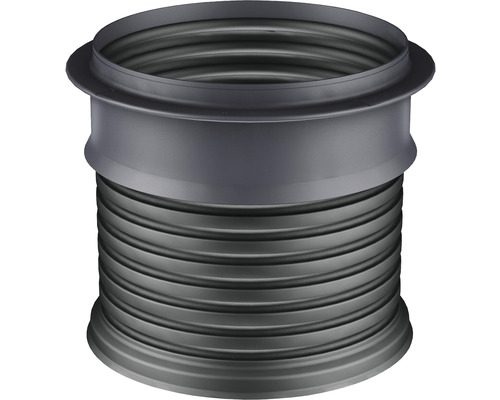 Graues Kunststoff-Wellrohr