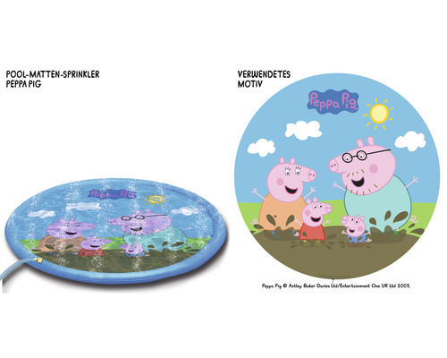 Peppa Pig Poolmatte Sprinkler mit Peppa Pig Motiv