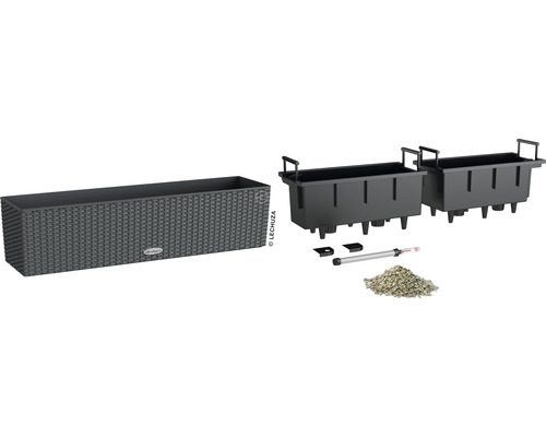 Lechuza Balkonkasten mit Bewässerungssystem und Zubehör