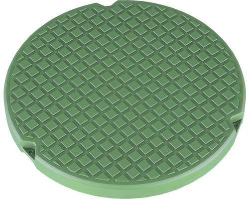 Runde Schachtabdeckung mit Rautenmuster