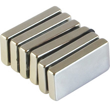 Rechteckige Neodym-Magnete, fünf Stück