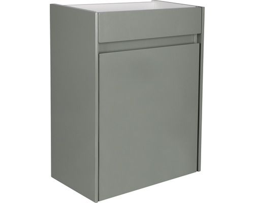 Waschbeckenunterschrank Differnz Hura L 52x39,5x21,5 cm ohne Waschbecken grün Grauer Waschtischunterschrank mit Tür