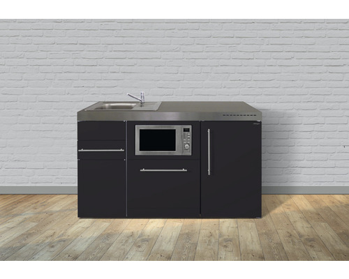 Miniküche Stengel Premiumline MPGSM150 150x60 cm Becken links Schwarz matt Miniküche Stengel Premiumline MPGSM150 150x60 cm Becken links Schwarz matt