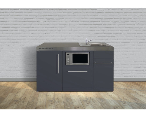 Miniküche Stengel Premiumline MPGSM150 150x60 cm Becken rechts Grau matt Miniküche Stengel Premiumline MPGSM150 150x60 cm Becken rechts Grau matt