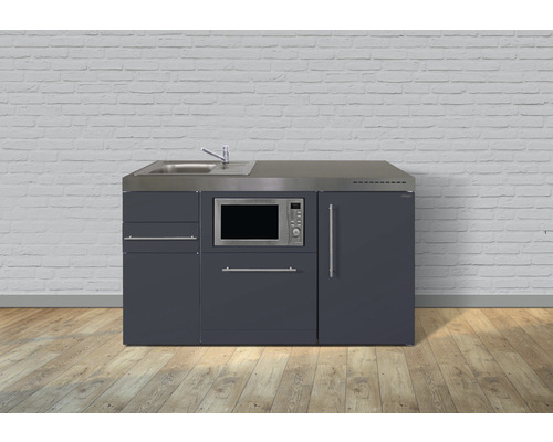Miniküche Stengel Premiumline MPGSM150 150x60 cm Becken links Grau matt Miniküche Stengel Premiumline MPGSM150 150x60 cm Becken links Grau matt