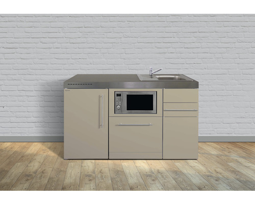 Miniküche Stengel Premiumline MPGSM150 150x60 cm Becken rechts Sand matt Miniküche Stengel Premiumline MPGSM150 150x60 cm Becken rechts Sand matt