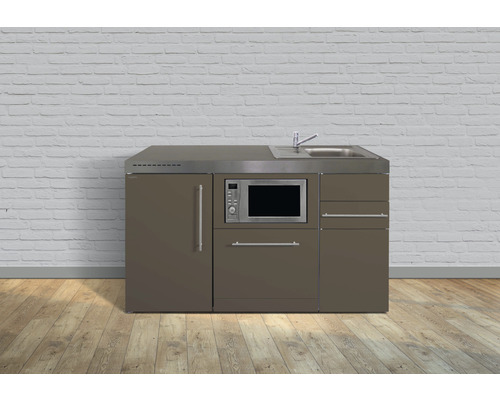 Miniküche Stengel Premiumline MPGSM150 150x60 cm Becken rechts Mokka metallic matt Miniküche Stengel Premiumline MPGSM150 150x60 cm Becken rechts Mokka metallic matt