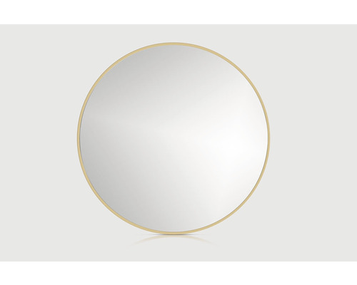 Rahmenspiegel Cordia ROUND LINE MIRROR rund 60x60 cm mit Alurahmen gold