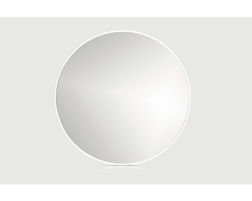 Rahmenspiegel Cordia ROUND LINE MIRROR rund 60x60 cm mit Alurahmen weiß