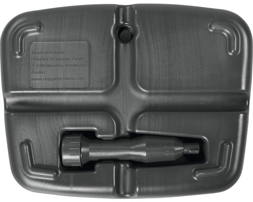 Kunststoff Sonnenschirmständer von unten