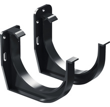 PRECIT Rinnenhalter Kunststoff halbrund Anthrazit NW 100 mm-thumb-0 PRECIT Rinnenhalter Kunststoff halbrund Anthrazit NW 100 mm-thumb-0