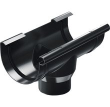 PRECIT Rinnenstutzen Kunststoff halbrund Anthrazit NW 75 mm / 63 mm-thumb-0 PRECIT Rinnenstutzen Kunststoff halbrund Anthrazit NW 75 mm / 63 mm-thumb-0