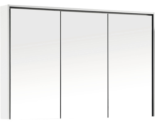 LED-Spiegelschrank Differnz Providence 3-türig 120x16x70 cm weiß