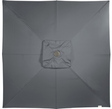 Draufsicht eines quadratischen Sonnenschirms