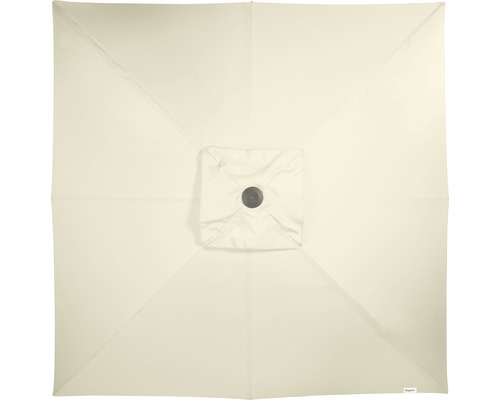 Quadratischer Sonnenschirm von oben mit Bezug