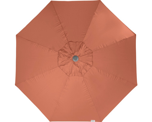 Draufsicht auf einen Gartenschirm