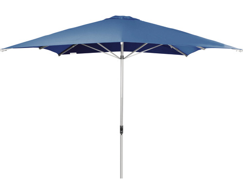 Sonnenschirm Mittelstockschirm Doppler Polyester 180g/m² blau Quadratischer Sonnenschirm mit Mittelmast