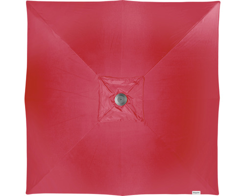 Quadratischer Sonnenschirm mit mittiger Befestigung