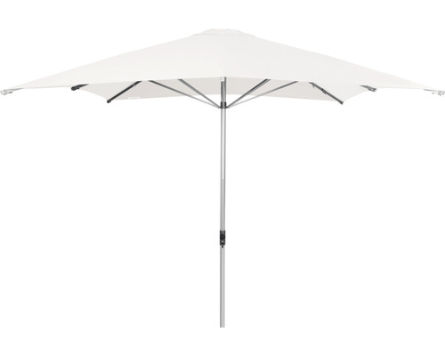 Sonnenschirm Mittelstockschirm Doppler Polyester 180g/m² weiß Weißer quadratischer Sonnenschirm für den Außenbereich