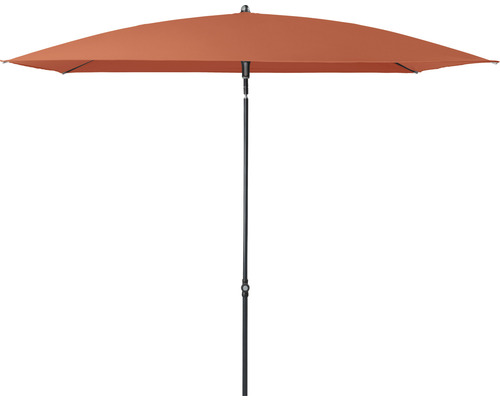 Sonnenschirm Mittelstockschirm Doppler Polyester (PES) terracotta Rechteckiger Sonnenschirm mit Mittelmast