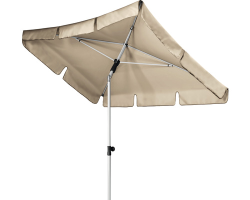 Quadratischer Sonnenschirm mit Metallgestell