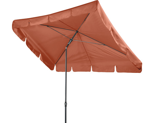 Quadratischer Sonnenschirm mit Mittelstock für den Garten