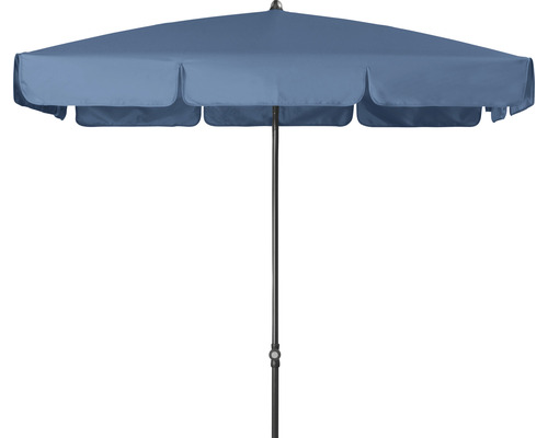 Sonnenschirm Mittelstockschirm Doppler Polyester 180g/m² dunkelblau Quadratischer Sonnenschirm mit Metallgestell