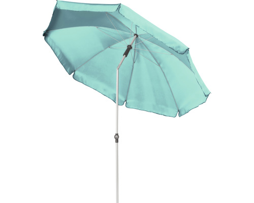 Geöffneter Gartenschirm mit Metallgestell