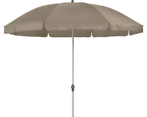 Sonnenschirm Marktschirm Doppler Active Ø 200 cm Polyester greige Sonnenschirm mit Metallständer